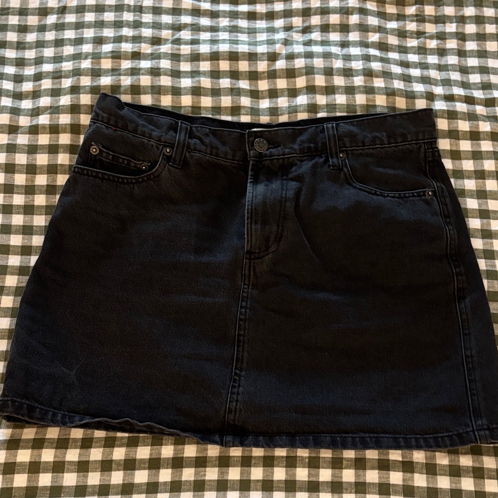 Alex Mill black denim miniskirt NWOT
